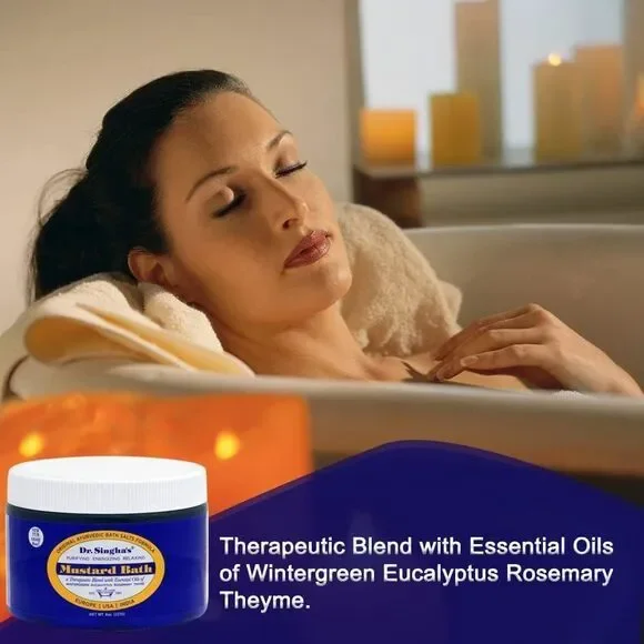 Therapeutic Bath Detox For Relaxation And Muscle Relief, With Mustard Bath Salt
